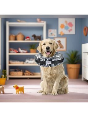 🎉HP🎉Comfurt Pet Recovery Collar in Zebra XL